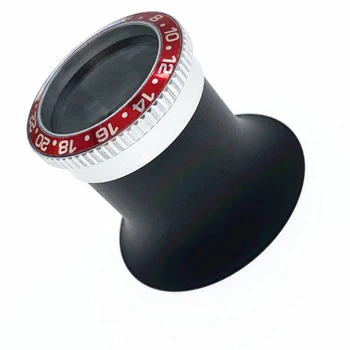 

15X Metal Small Loupe Portable Jeweler Magnifying Glass Optical Watch Repair Eye Watchmaker Multi Function Tool Lens Ultra Clear