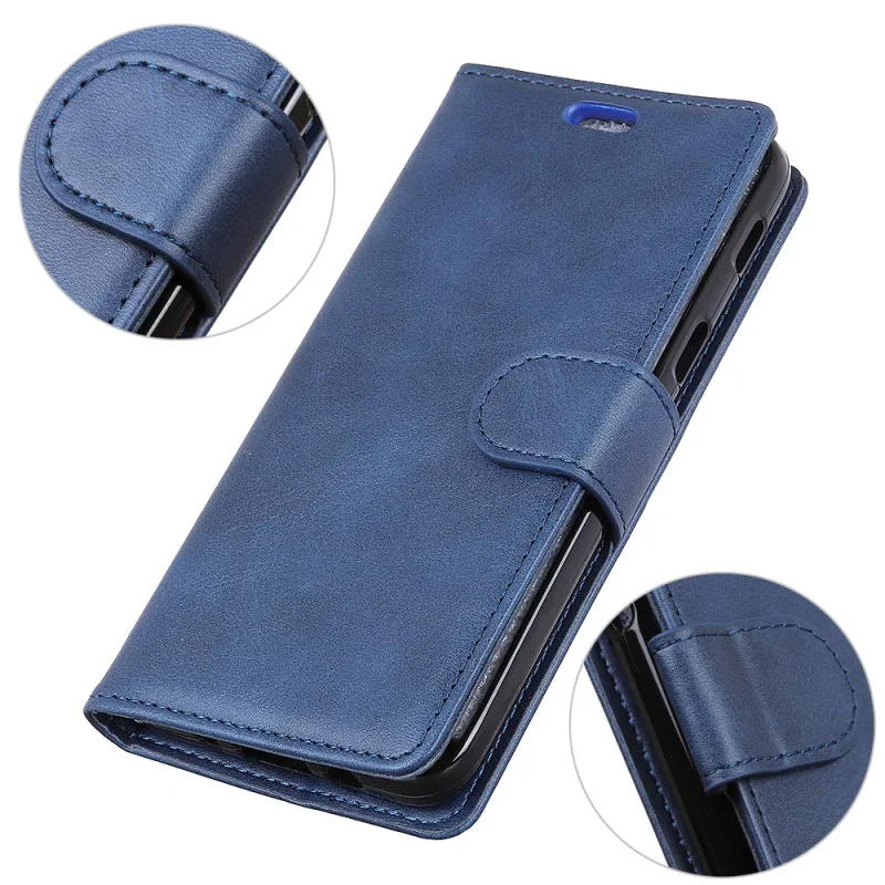 Matte Blue Чехол для lg Q60, K50, W10, W30, чехол на магните, Роскошный кошелек из искусственной кожи, флип-подставка, держатель для карт чехол для lg q60, тонкий Чехол-книжка, чехол s - Цвет: Matte Blue