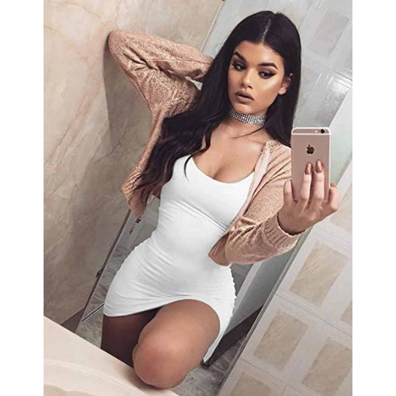 CDJLFH Summer Sheath Casual Dress 2019 Women Vintage Elegant Party Dress Vestidos Black White Bodycon Dresses Backless Dress
