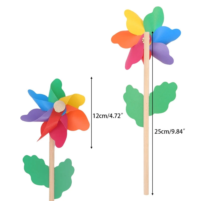 Wood Windmill Wind Spinner Pinwheels 1 Pc Home Garden Yard Decoration Kids Toys New wind spinner toys
