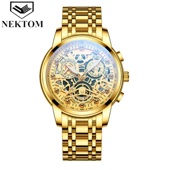 

Men Quartz Automatic Watch Luxury Top Brand Date 3Bar Waterproof Stainless Steel Reloj Hombre Man Luminous Wristwatch