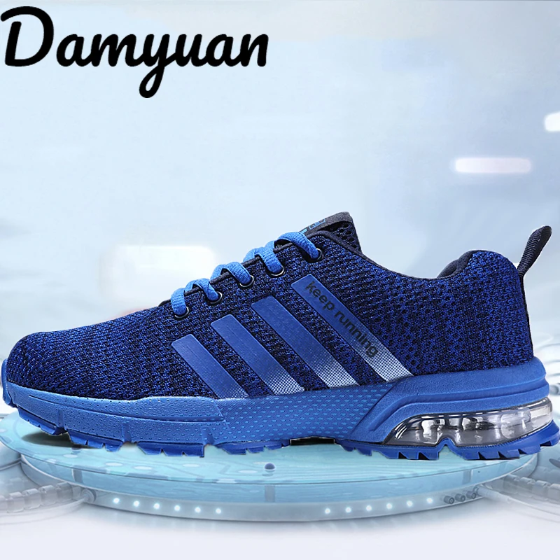 

Damyuan Men's sneakers Comfortable running shoes casual mesh breathable fashion Non-slip cushion Men Sport Shoes