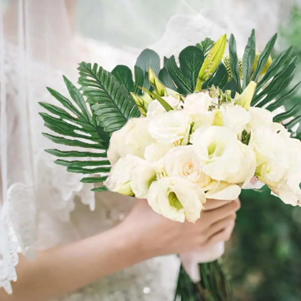 Искусственные тропические Пальмовые Листья с стеблями 68 шт.|Украшения своими