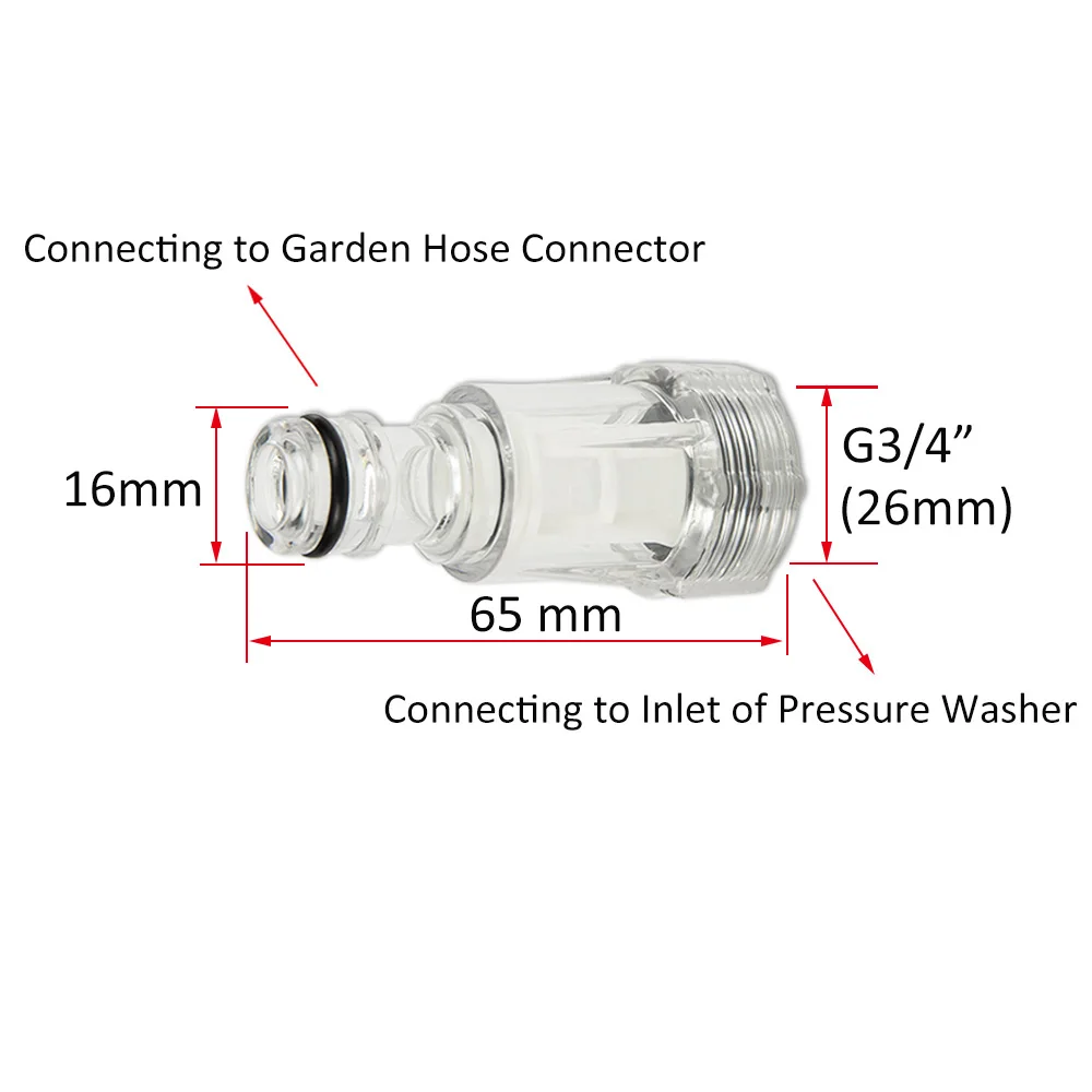 Car Pressure Washer Water Filter for Champion Patriot Interskol Black Decker Huter Deko Ryobi Workzone Stanley Pressure Washer 5