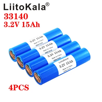 

4pcs LiitoKala 33140 3.2v 15Ah lifepo4 lithium batteries 3.2V Cells for diy 12v 24v e bike e-scooter power tools Battery pac