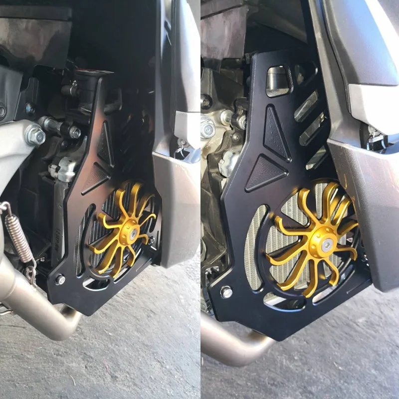 Модифицированная мотоциклетная CNC алюминиевая крышка вентилятора pcx Защитная крышка вращающаяся лопасть вентилятора ветра для honda pcx 150 125 SH125 LEAD125