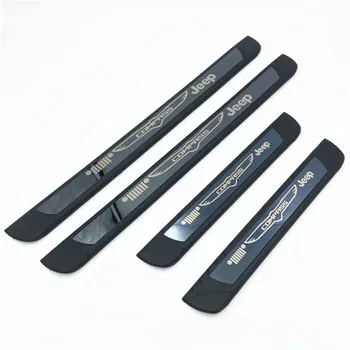 

High-quality Stainless Steel Door Sill Scuff Plate Trim Car Accessories for Jeep compass car styling car accesseries