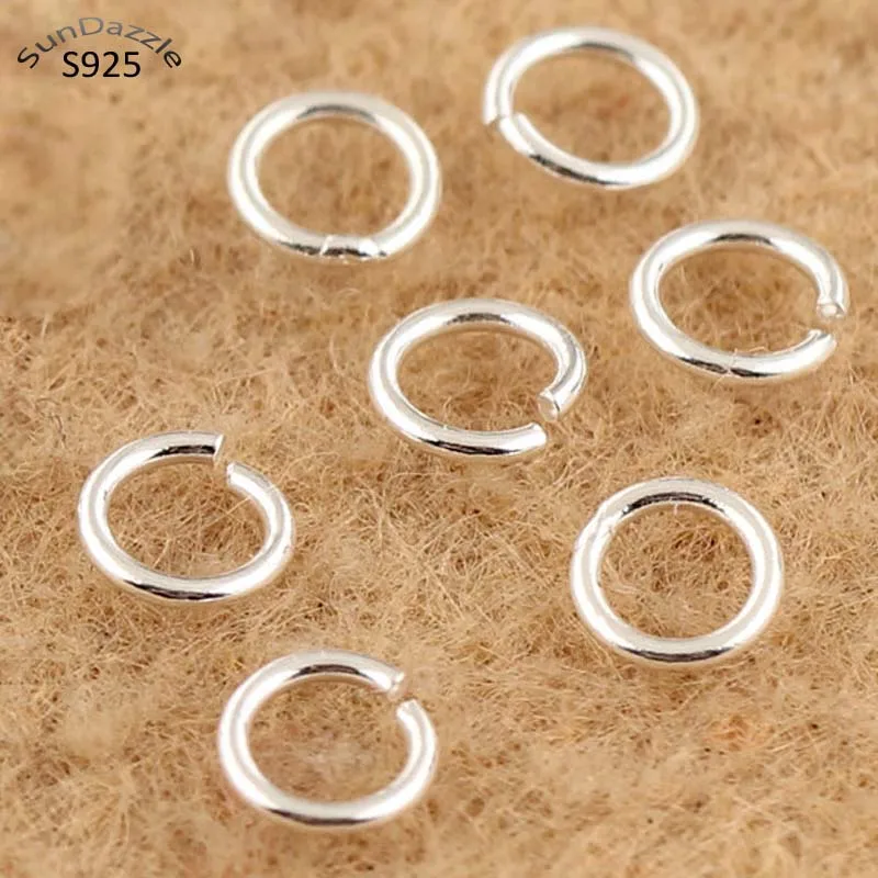 5x-10mm Solid Sterling Silver Jump Rings /"Heavy/"-Open-Findings-Silversmith-.925