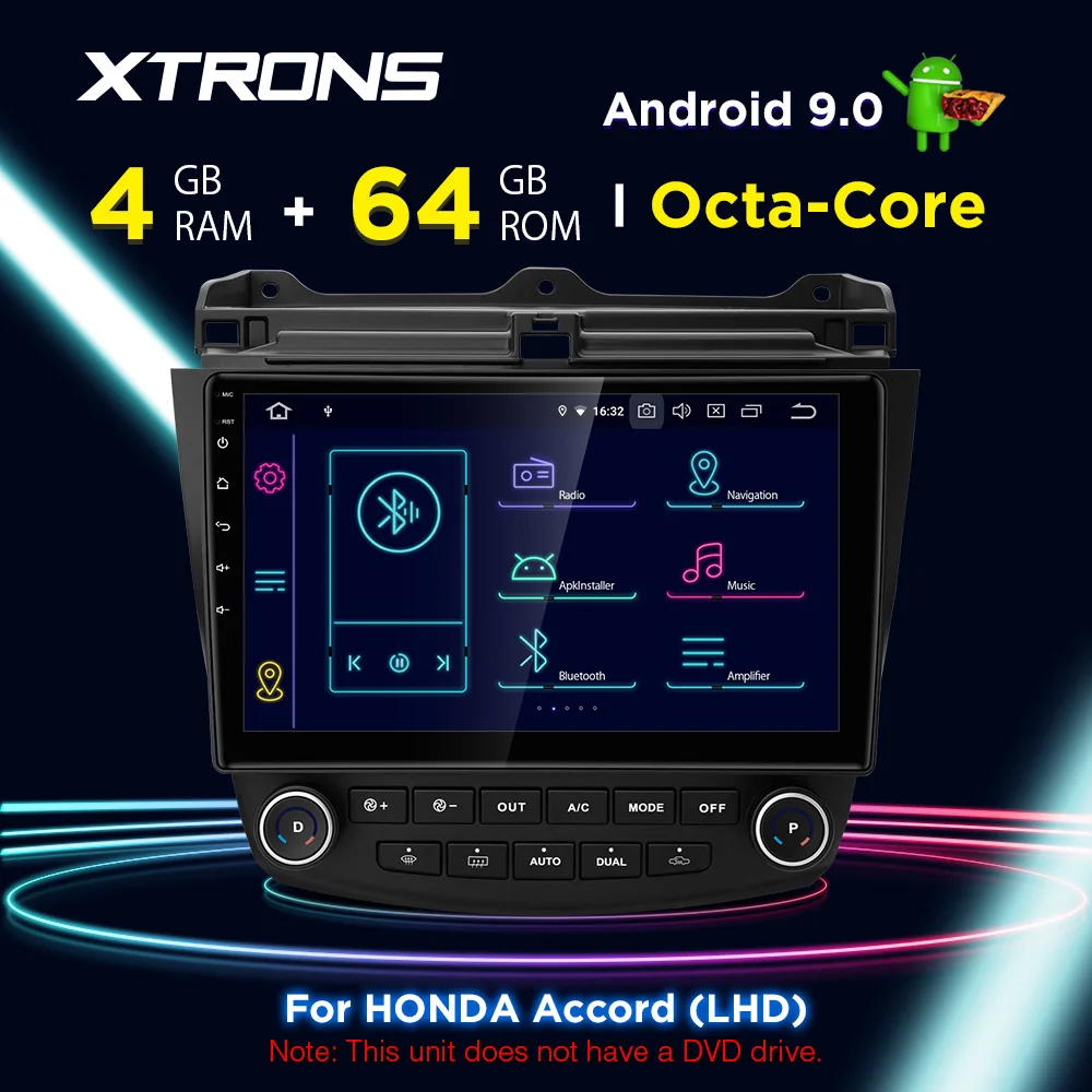 XTRONS 10 1 &quotAndroid 9 0 Octa Core 4G + 64G для HONDA Accord 2003-2007 левым GPS навигации автомобиля
