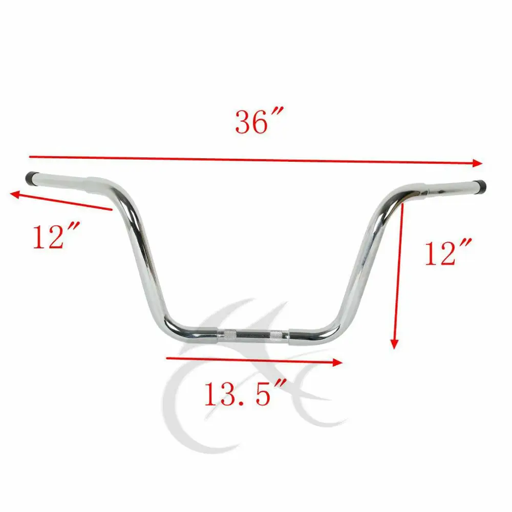 Мотоцикл 1012/14/1" талии обезьяна Вешалки Бары 1-1/4" жира руль для Harley Softail FLST Sportster XL гладить 883 1200