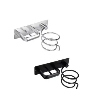 

Aluminum Hair Dryer Organizer Wall Mount Bathroom Rack Shelf Hairdryer Holder Rack Organizer Bathroom Accessories