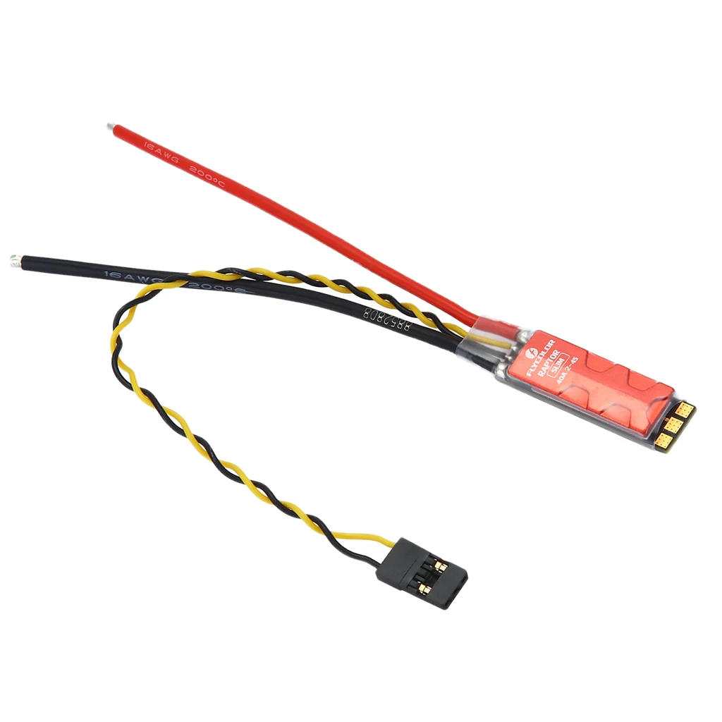 Raptor Slim 40A 2-4S Brushless ESC Dshot BLHeli-S for QAV 170-330 RC FPV Racing Drone Multirotor Raptor Slim 40A 2-4S Brushless ESC Dshot BLHeli-S for QAV 170-330 RC FPV Racing Drone Multirotor