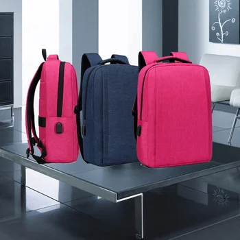 

2020 new Simple backpack men's leisure business computer bag student bag USB women's fashion travel bag