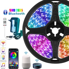

Bluetooth LED Strip RGB Led Light Tape SMD 2835 DC12V Waterproof LED Light 5m 10m Diode Ribbon Flexible with Bluetooth Remote