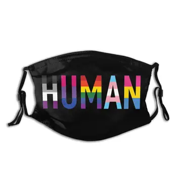 

Human LGBT Reusable Mouth Face Mask Gay Pride Anti Bacterial Dust Mask With Filters Protection Mask Respirator Mouth Muffle