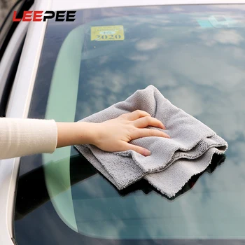 

LEEPEE 40*40cm Gray Car Wash Cleaning Drying ClothWax Polishing Detailing Towel Microfiber Towel Auto Care Tools