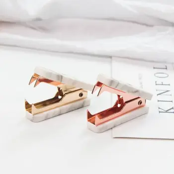 

Marble Pattern Staple Remover Nordic Mini Jaw Extractor Nail Puller Stationery