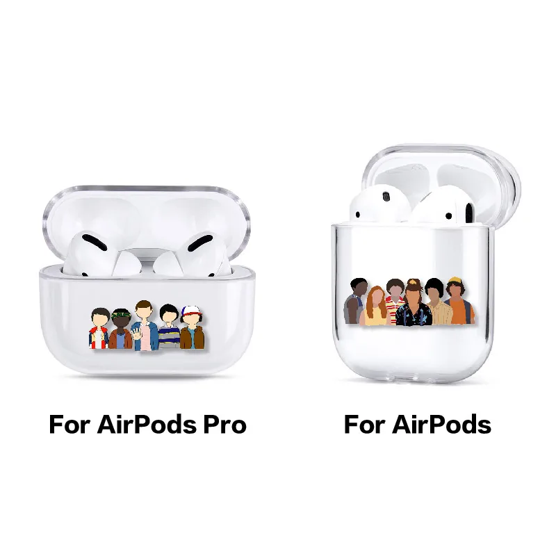Чехол для наушников Stranger Things Eleven для Apple iPhone, зарядная коробка для AirPods Pro, жесткий прозрачный защитный чехол, аксессуары