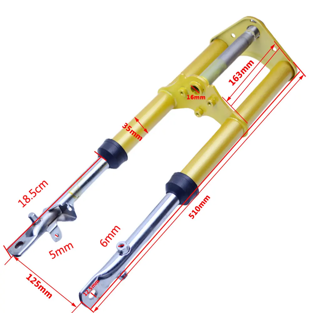 Аксессуары для мотоциклов Золотая Стоковая Передняя Вилочная Подвеска для Honda 50 XR50 CRF50 Запчасти для питбайк