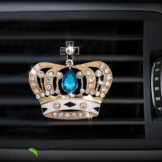 An crown Style car air freshener perfume bottle diffuser in