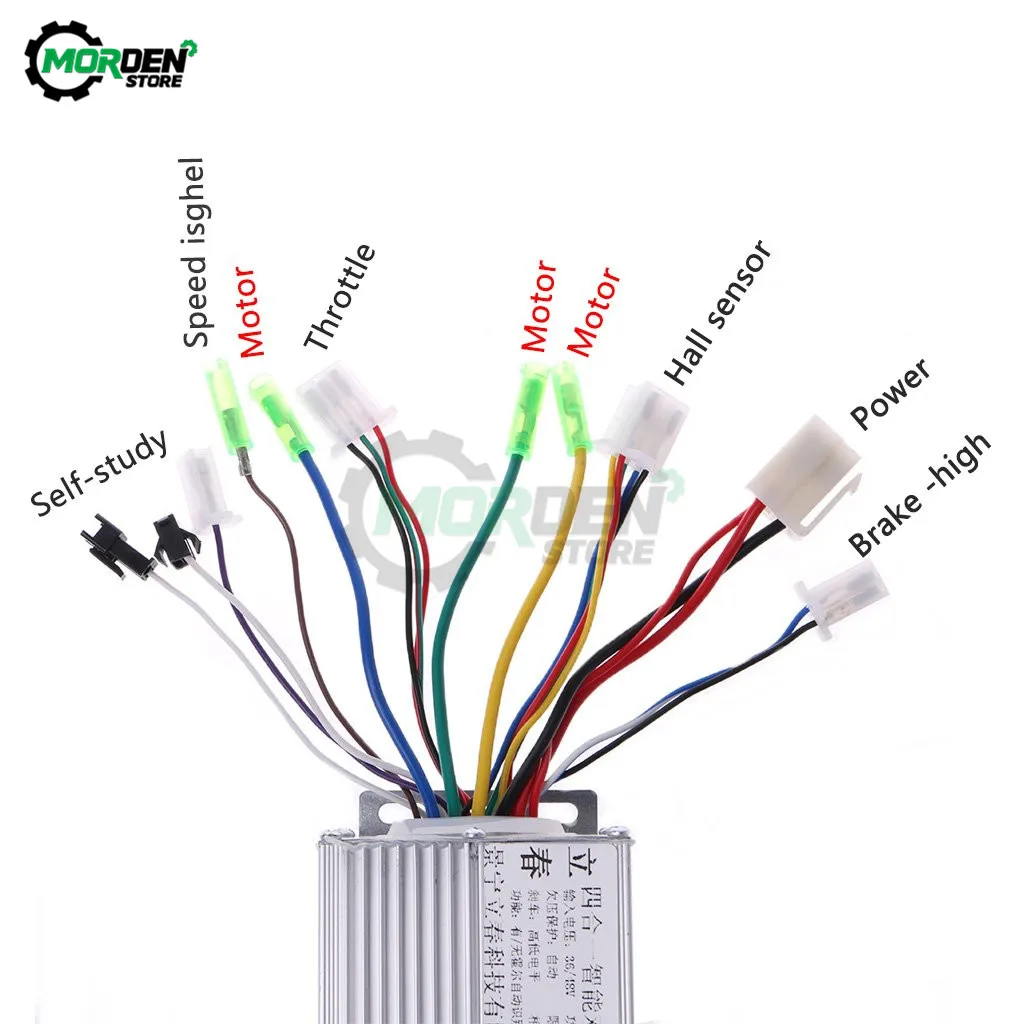 350W Brushless Motor Controller For Electric Hall eBike Bicycle Scooter 