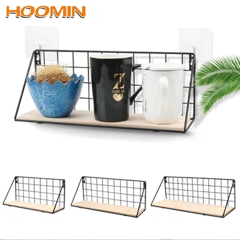 

Iron Frame Hanging Rack Wall Decoration Multifunction Storage Holder Wall Display Storage Box Basket Mesh Wire Metal Wall Shelf