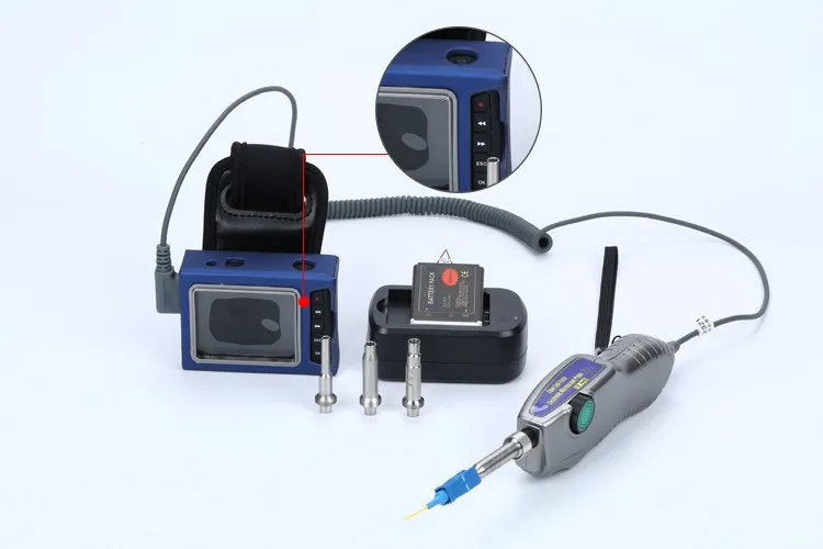 

Fiber Optic MicroScope Fiber Optic Connector Inspection Video Inspection Probe and Display 400X Probe