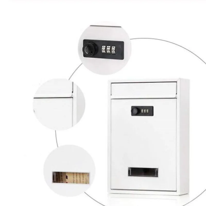 Новый 12 дюймов ментальный кодовый замок винтажный Drop Letterbox Настенный навесной