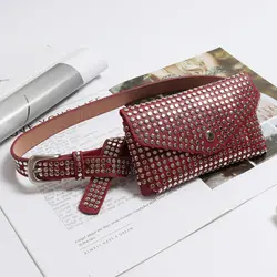 Женская сумка для путешествий с модными заклепками, Подарочная поясная сумка, роскошная многофункциональная маленькая сумочка