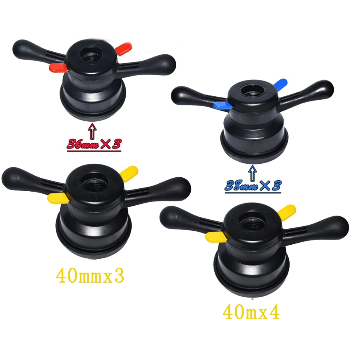 

36/38/40mmx3 40mmx4 Clamp Tire Change Tool Wheel Balancing Machine with Cover Quick Release Balance Hub Wing Nut Repair Tool