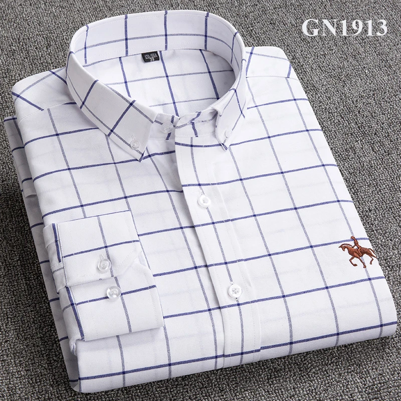 short sleeve button up S-6XL Plus size New  OXFORD FABRIC 100% COTTON excellent comfortable slim fit button collar business men casual shirts tops men's linen short sleeve shirts & tops Shirts