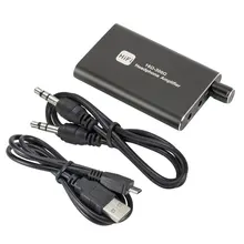 

Portable 3.5mm Stereo Audio Output Headphone Amplifier Lithium Battery Powered Gain Support Headphone Amplifier