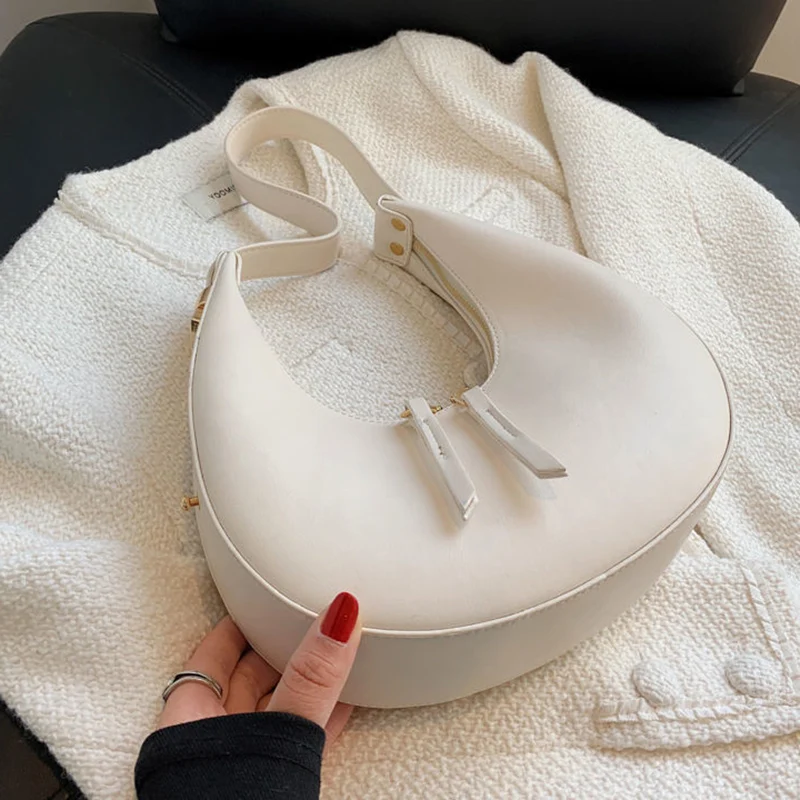 Spring Fashion Underarm Shoulder Bags For Women Vintage Hobos Messenger Bag Purse Female Pu Leather Armpit Handbag Clutch