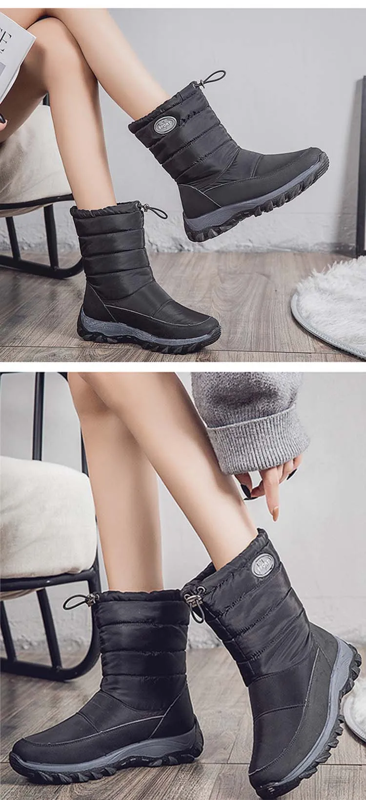 com zíper plataforma botas mulher guarda-chuva pano senhoras sapatos mujer botas