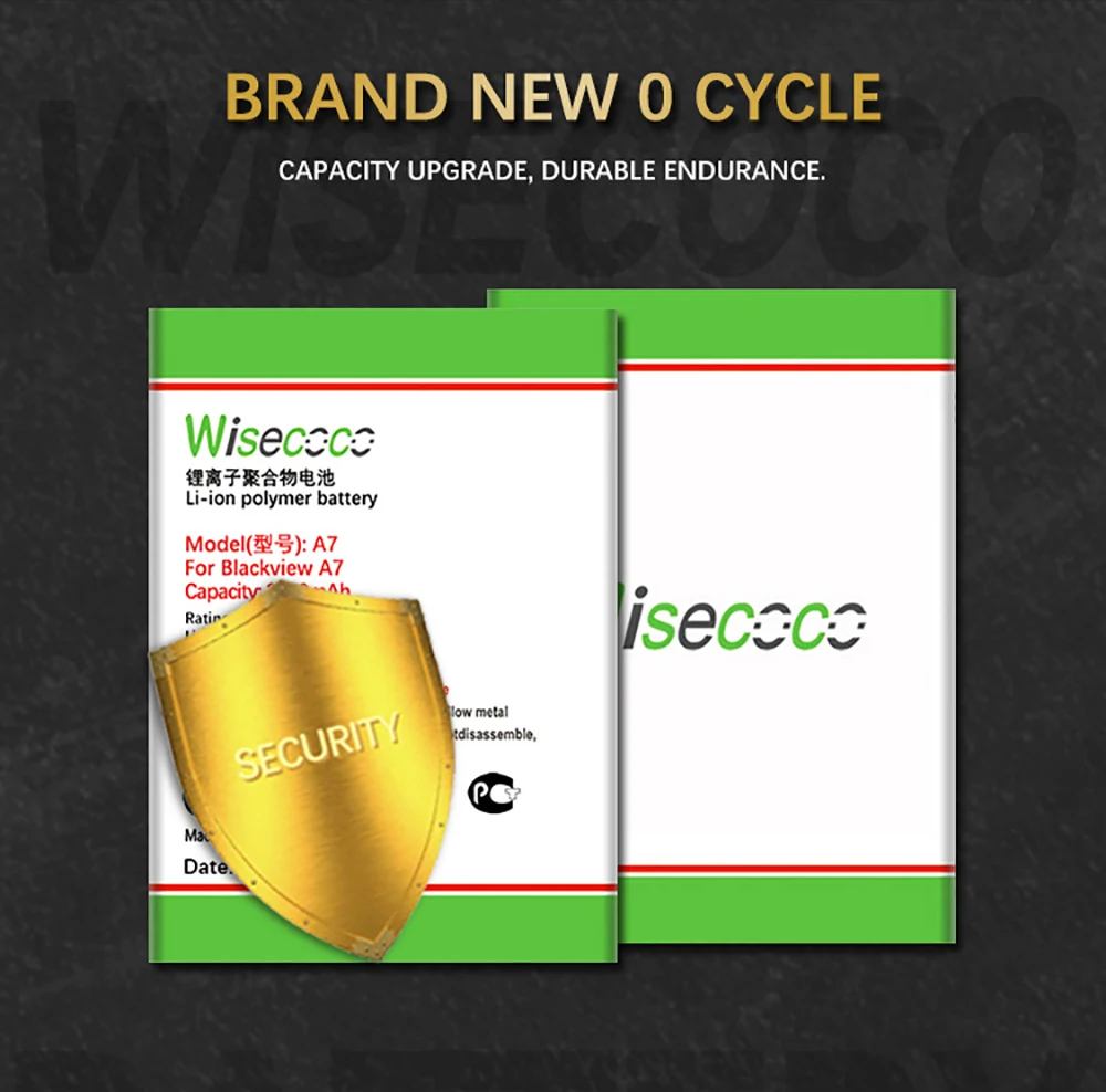 Wisecoco A7 3900 мАч аккумулятор для Blackview A7 A 7 Pro Телефон Замена батареи+ номер отслеживания