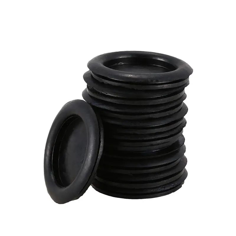 ELEG-20pcs черный резиновый закрытый слепой заглушка отверстие провода Кабельные втулки 40 мм
