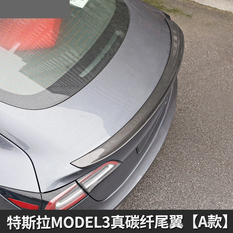 Спойлер для заднего крыла Tesla Model 3 2017 2020 спойлер багажника из углеродного волокна
