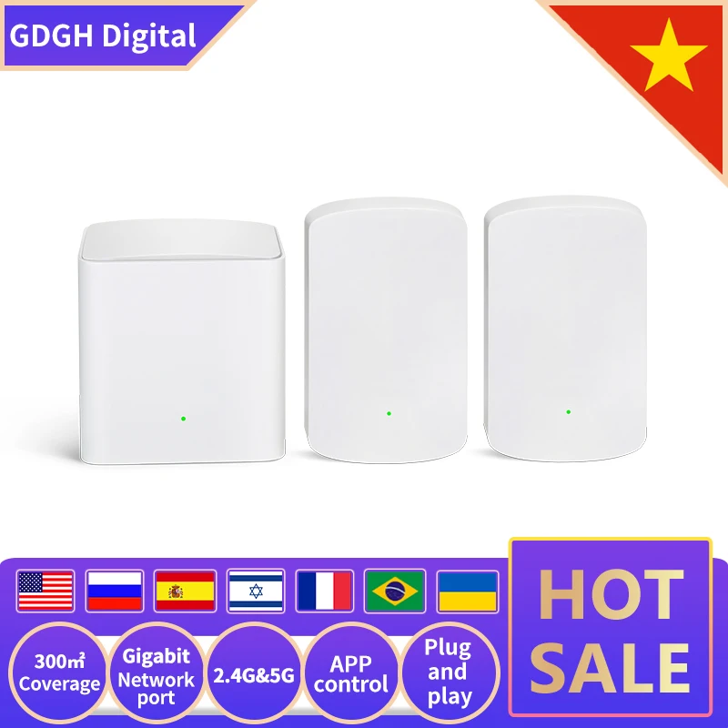 GLMW5 сеточная Wi Fi роутерная система AC1200 двухдиапазонный NOVA полностью домашний