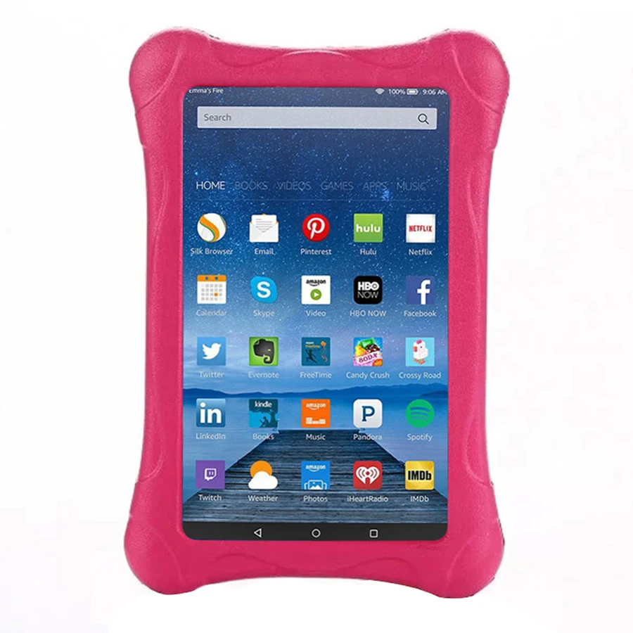 Детский противоударный чехол для Amazon Kindle Fire 7 2015 2017 Детская задняя крышка из