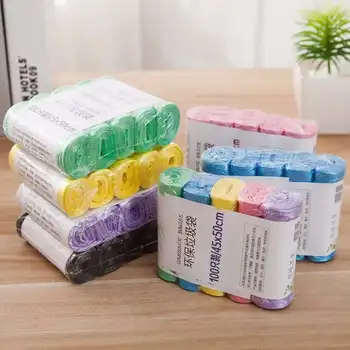 

100pcs/set Portable Plastic Dispenser Pick Up Garbage Bags Box for Baby Diaper Waste Bags Strollers Organizer Pet Waste Dog E11