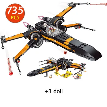 

Star Wars Poe's X-wing Starwars Compatible Building Blocks Bricks Assembled Toys For Children