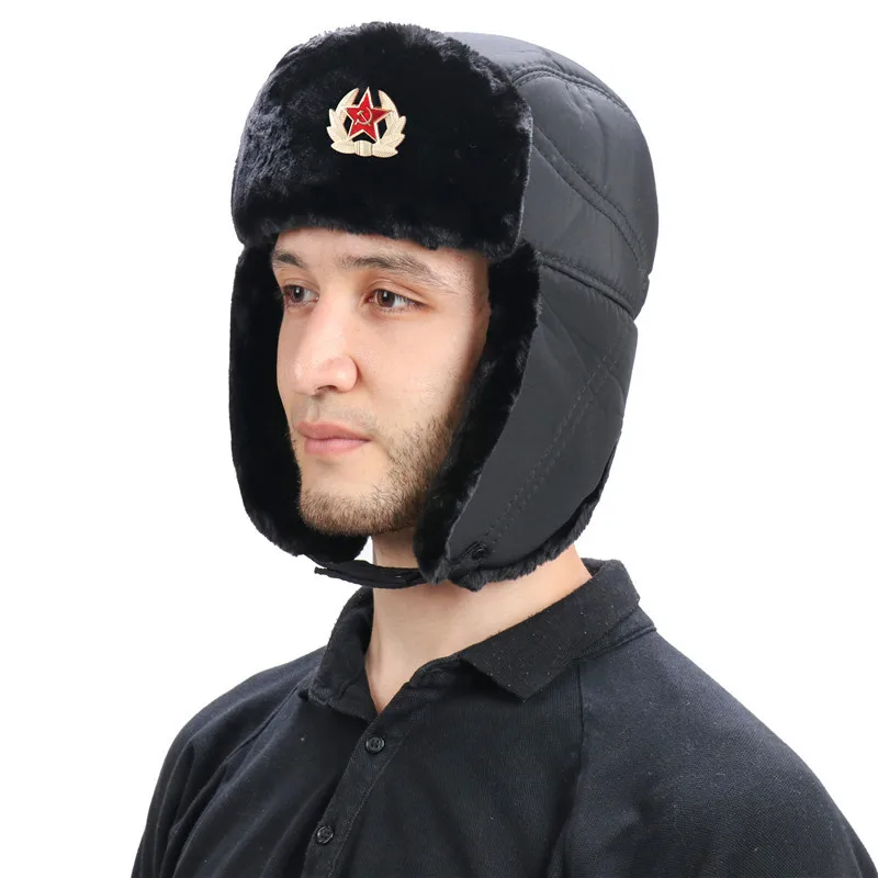 Kgb Fur Military Cossack Ushanka Hat 