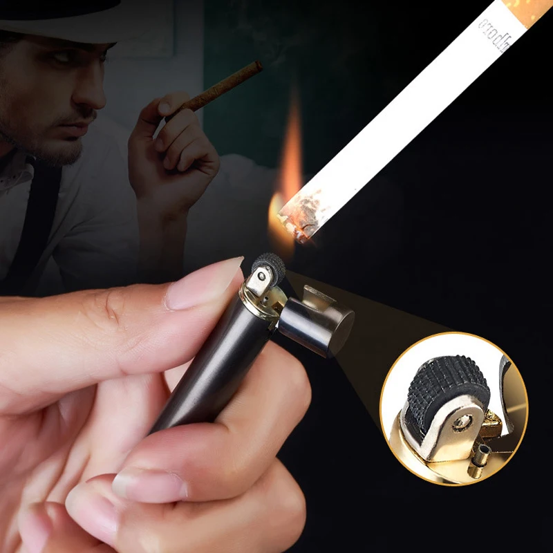 Zinc Alloy Mini Gas Torch Lighter Survival Fire Starter Refillabl Butane Lighter Cool Cute