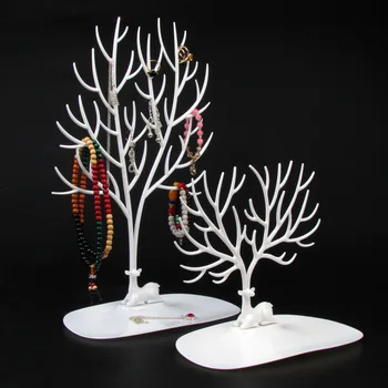 

Qingwen 19 style Organizer Jewelry Shelf Holder Deer Earrings Necklace Ring Pendant Bracelet Jewelry Display Tree Storage Racks