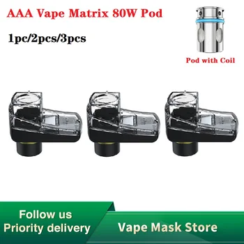 

1/2/3pcs Original AAA Vape Matrix 80W Pod Cartridge 4ml Capacity Vape Pod For AAA Vape Matrix 80W Pod kit 0.16ohm Mesh Coil Pod