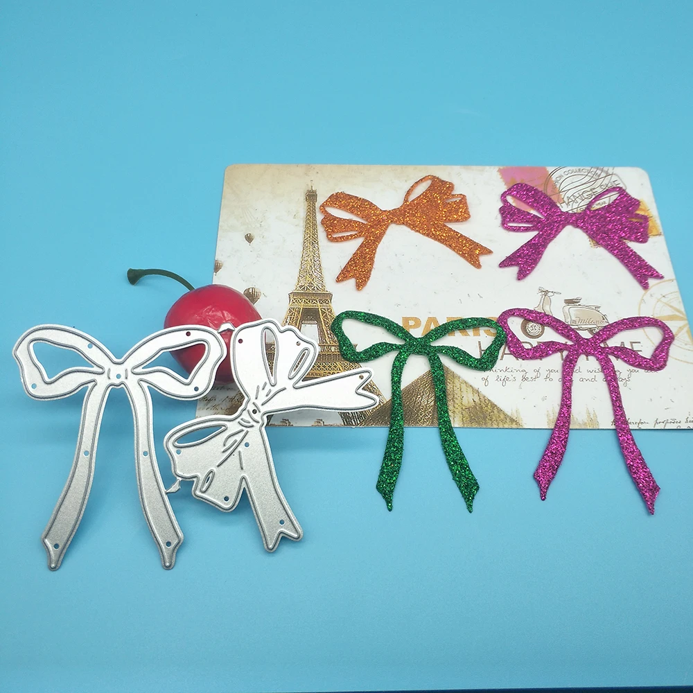 

2 bow metal cutting die, paper crafts, scrapbook, cardboard, photo album, greeting card, DIY decoration
