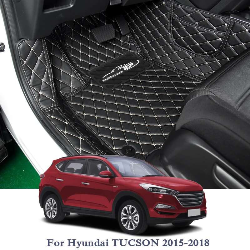 Автомобильный Стайлинг автомобильный напольный коврик для Hyundai Kona Kauai Tucson 2015 2018 LHD
