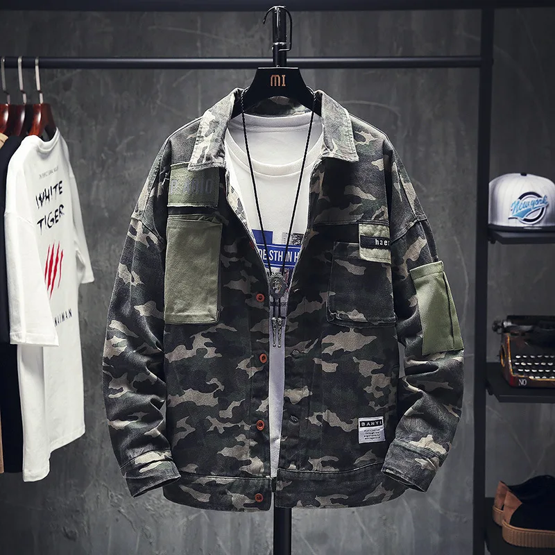 

2019 Spring Clothing New Style Jacket Men's Japanese-style on Clothes Loose-Fit Trend Turn-down Collar Coat Men'S Wear Teenager