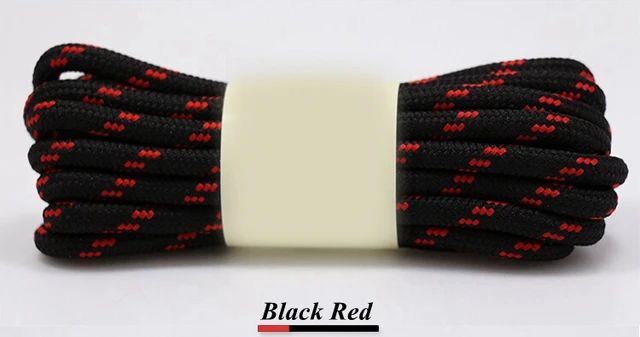 1Pair Round Shoelaces Outdoor Hiking Sports Shoe Laces Kids Sneakers Shoelaces Length 100/120/140/160CM Lacets Baskets 19 Colors Black red