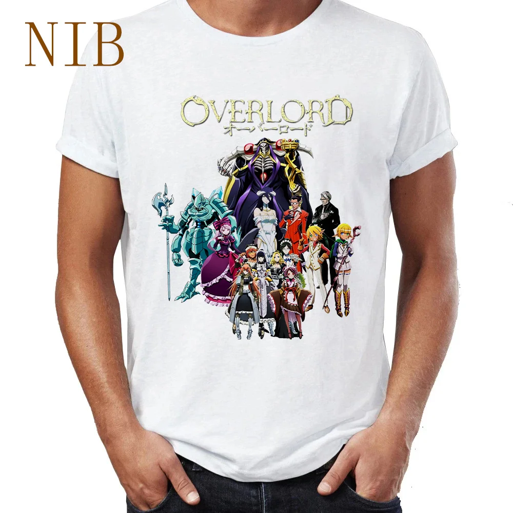 Harajuku Overlord крутая аниме футболка с эмблемой гильдии Ainz Ooal платье Kawaii Мультфильм